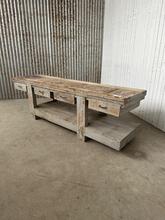 Werktafel Antiek stijl in hout,