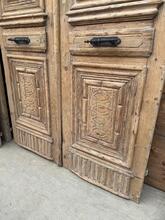 Antieke set deuren stijl in hout,