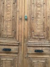 Antieke set deuren stijl in hout,