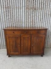 Antique style 3-doors dresser wood in Wood, France