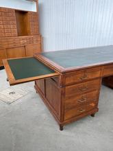 Antique style Antique partnerdesk in oak wood, Europe 20th Century