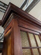 Antique style Bar cabinet in Wood and glass, Europe 1900s