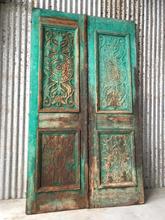 Antique style Antique blue set doors in Wood