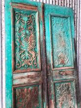 Antique style Antique blue set doors in Wood