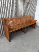 Antique style Church bench in Oak Wood, Netherlands
