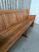 Antique style Church bench in Oak Wood, Netherlands