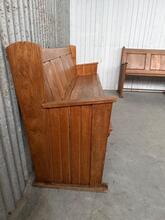 Antique style Church bench in Oak Wood, Netherlands