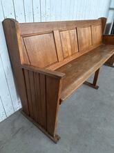 Antique style Church bench in Oak Wood, Netherlands