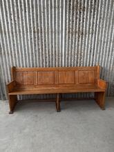 Antique style Church bench in Oak Wood, Netherlands