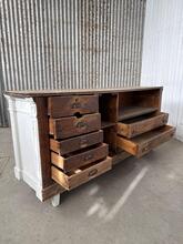 Antique style Counter in Wood, France 20th Century