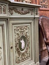 style Antique dining room cabinet in Wood and marmer