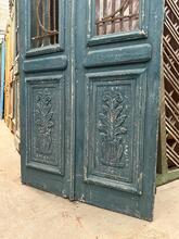 Antique style Doors in wood and glass 20e eeuw