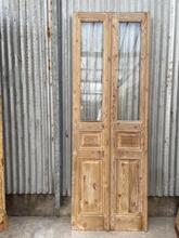 Antique style Doors in wood and glass 20e eeuw