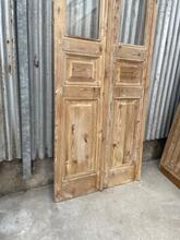 Antique style Doors in wood and glass 20e eeuw