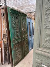 Antique style Green doors  in Wood, Europe 20th century