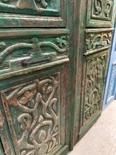 Antique style Green doors  in Wood, Europe 20th century