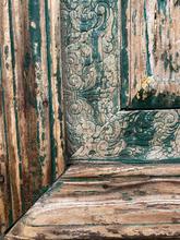 Antique style Antique green set doors in Wood