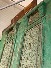 Antique style Antique green set doors in Wood