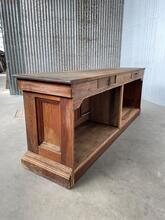 Antique style Houten toonbank  in wood