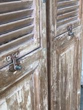 Antique style Antique set of 2 high shutters in Wood