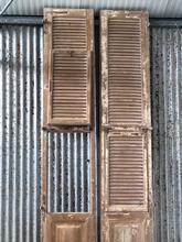 Antique style Antique set of 2 high shutters in Wood