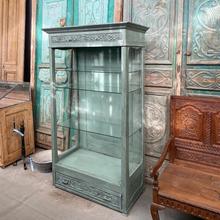 Antique style Antique shop cabinet in wood and glass