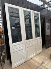 Antique style Stained glass doors in wood and glass