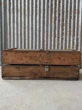 Antique style Storage box in Wood and iron