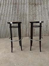 Antique thonet style Stool in Wood