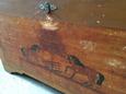 Antique style Trunk in wood, Europe 20e eeuw