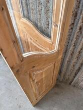 Art deco style 4-panel art deco doors with glass in Wood and glass