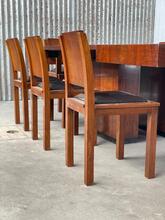 Art Deco style Dining set in Wood