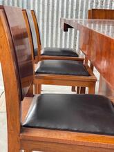 Art Deco style Dining set in Wood