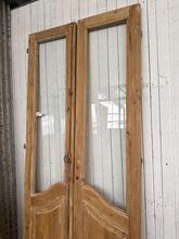 Set deuren met glas art deco Art deco stijl in Hout en glas,