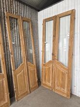 Art deco style Set doors with glass art deco in Wood and glass