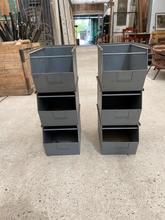 Industrial style Box in iron, Europe 20th Century