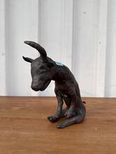 style Bronze statue of a seated bull 19-century