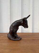 style Bronze statue of a seated bull 19-century