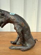 style Bronze statue of a seated bull 19-century