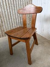 style Brutalist wooden chairs in Wood