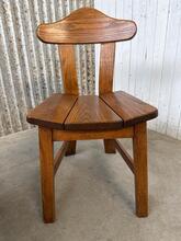 style Brutalist wooden chairs in Wood