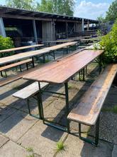 Industrial style Industrial tables in wood and iron