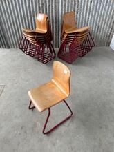 Stoelen Industrieel stijl in Hout en ijzer,