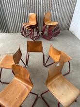 Stoelen Industrieel stijl in Hout en ijzer,