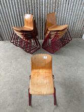 Stoelen Industrieel stijl in Hout en ijzer,