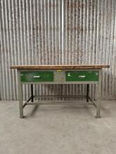 Werktafel Industrieel stijl in hout,