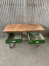 Werktafel Industrieel stijl in hout,