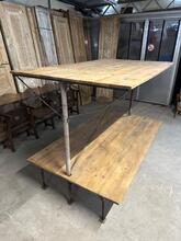 Winkel etagere  Industrieel stijl in Hout en ijzer,