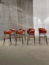 Stoelen Design Marco stijl in hout en ijzer, Europa 1960