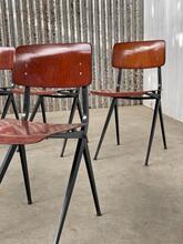 Design Marko style Chairs in wood and iron, Europe 1960